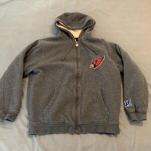 Arizona Cardinals Hoodie Mens Small‎ Gray NFL Football NFL Pro Line Sherpa